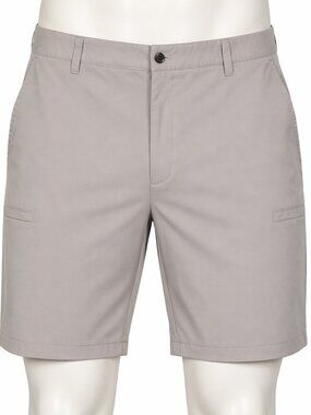 IZOD PerformX Golf Shorts Mens 40 Khaki Stretch Flat Front Performance